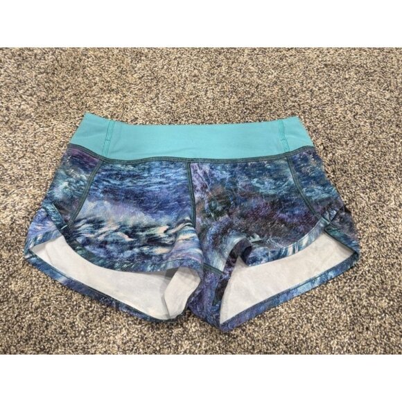 Ivivva By Lululemon Speed Shorts Blue Size 7 EUC - Picture 1 of 3